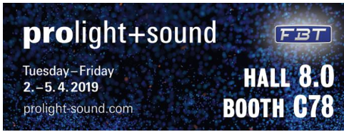 Prolight & Sound 2019